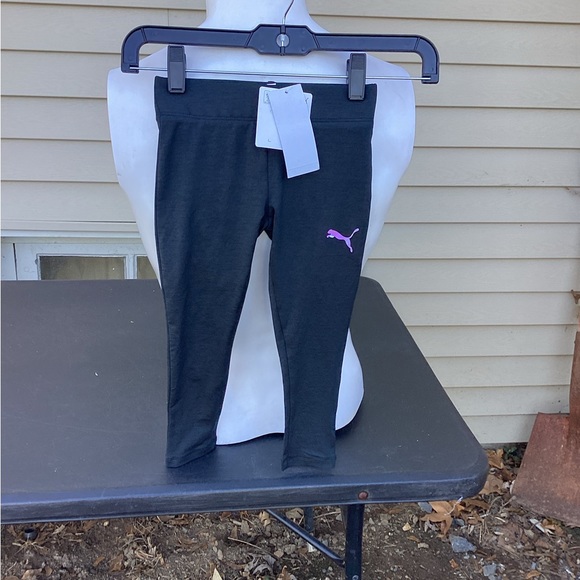 New puma black pants sz 4 - Picture 1 of 4